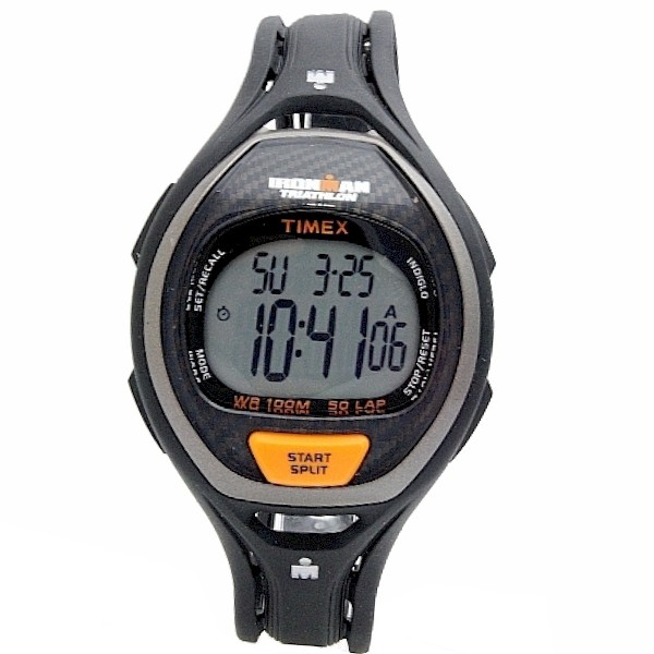  Timex Men's T5K335 Ironman Sleek 50-Lap Black Digital Sport Watch 