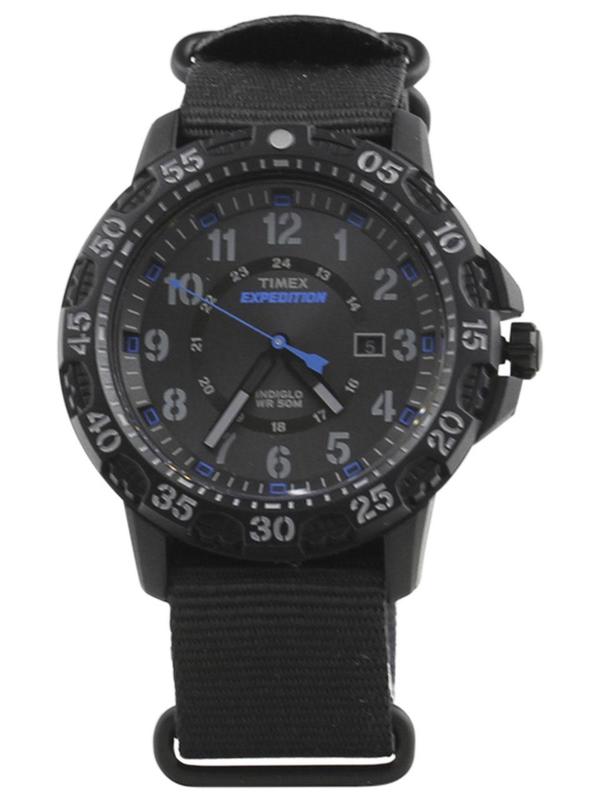  Timex Men's TW4B03500 Expedition Gallatin Black/Blue Analog Watch 