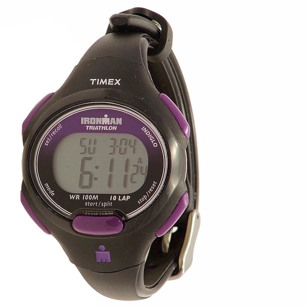  Timex Women's Ironman 5K5239 Black/Purple Digital Sport Watch 