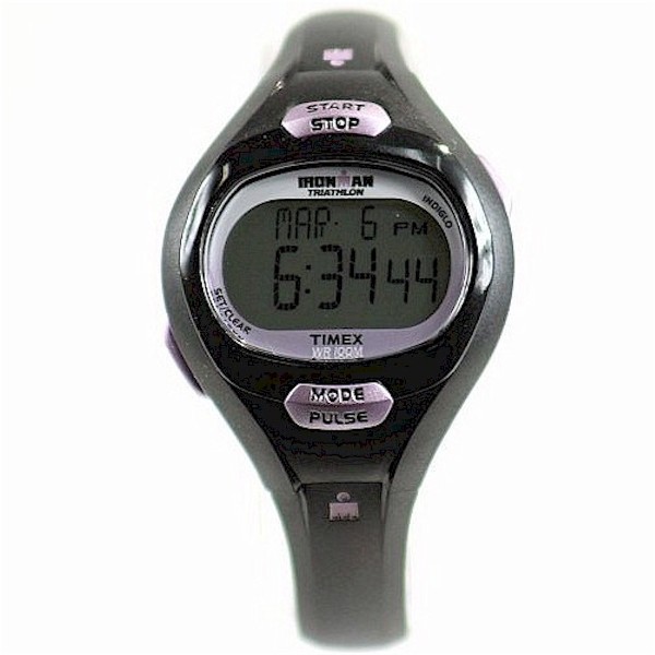  Timex Women's T5K1879J Ironman Pulse Calculator Black/Purple Digital Watch 