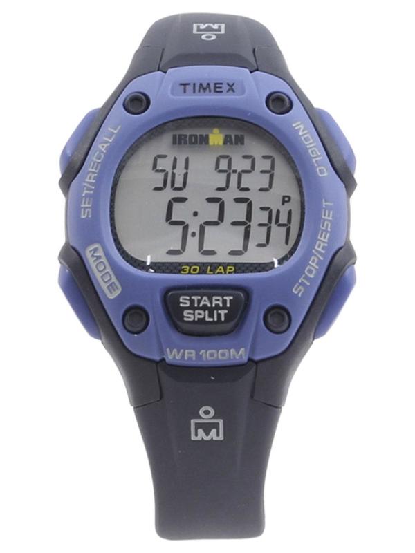  Timex Women's TW5M14100 Ironman Classic 30 Blue/Grey Digital Watch 