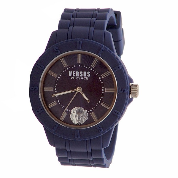  Versus By Versace Men's Tokyo-R SOY050015 Blue/Silver Rubber Analog Watch 