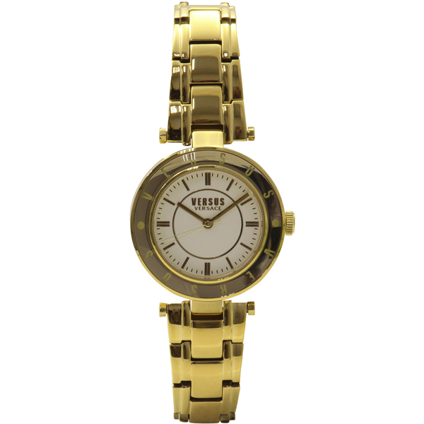  Versus By Versace Women's SP8200015 Yellow Gold/White Analog Watch 