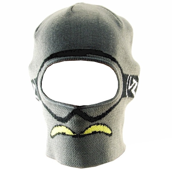  Von Zipper Men's Banana Smuggler Grey/Black Beanie Hat Mask Headwear 