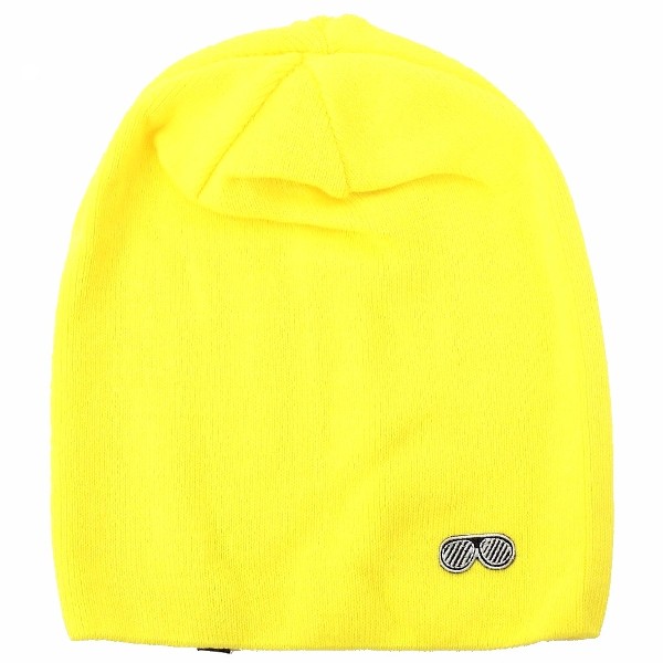  Von Zipper Men's MABNGRAI Yellow Beanie Hat Headwear One Size Fits Most 