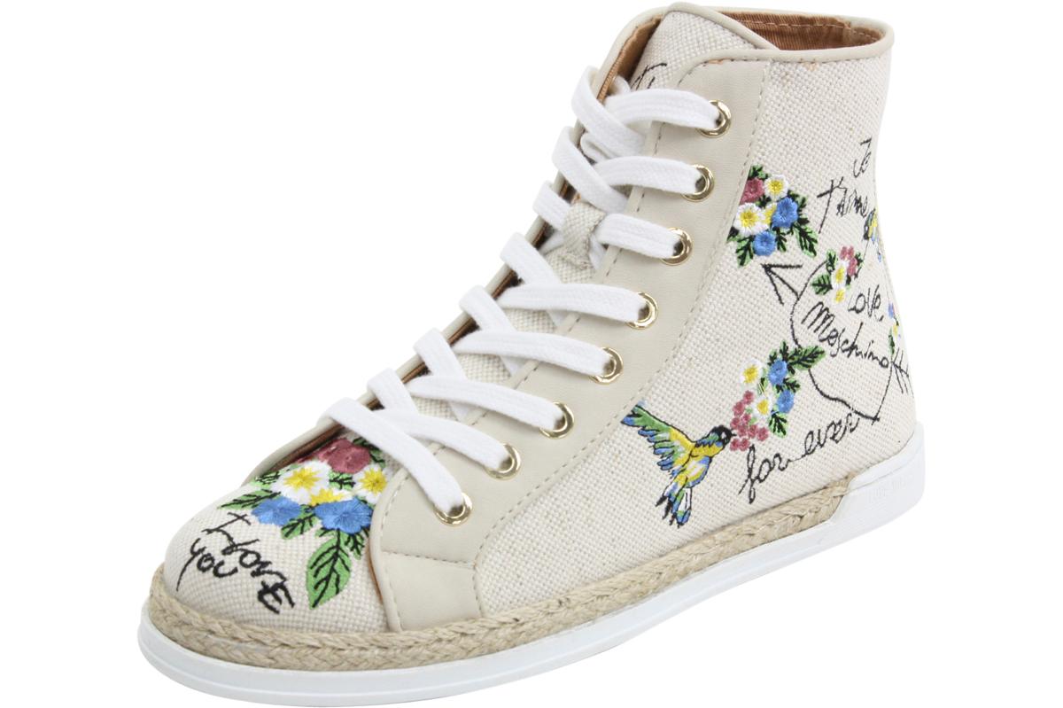 love moschino high top sneakers