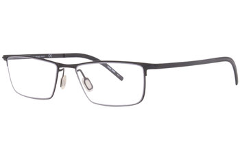Flexon B2002 001 Reading Glasses Men's Black Full Rim Rectangular 53-17-145