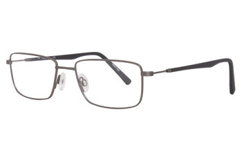 Flexon H6013 033 Reading Glasses Men's Gunmetal Full Rim Rectangular 54
