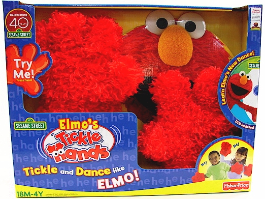 Sesame Street Elmo's Tickle Hands Toy By Fisher Price