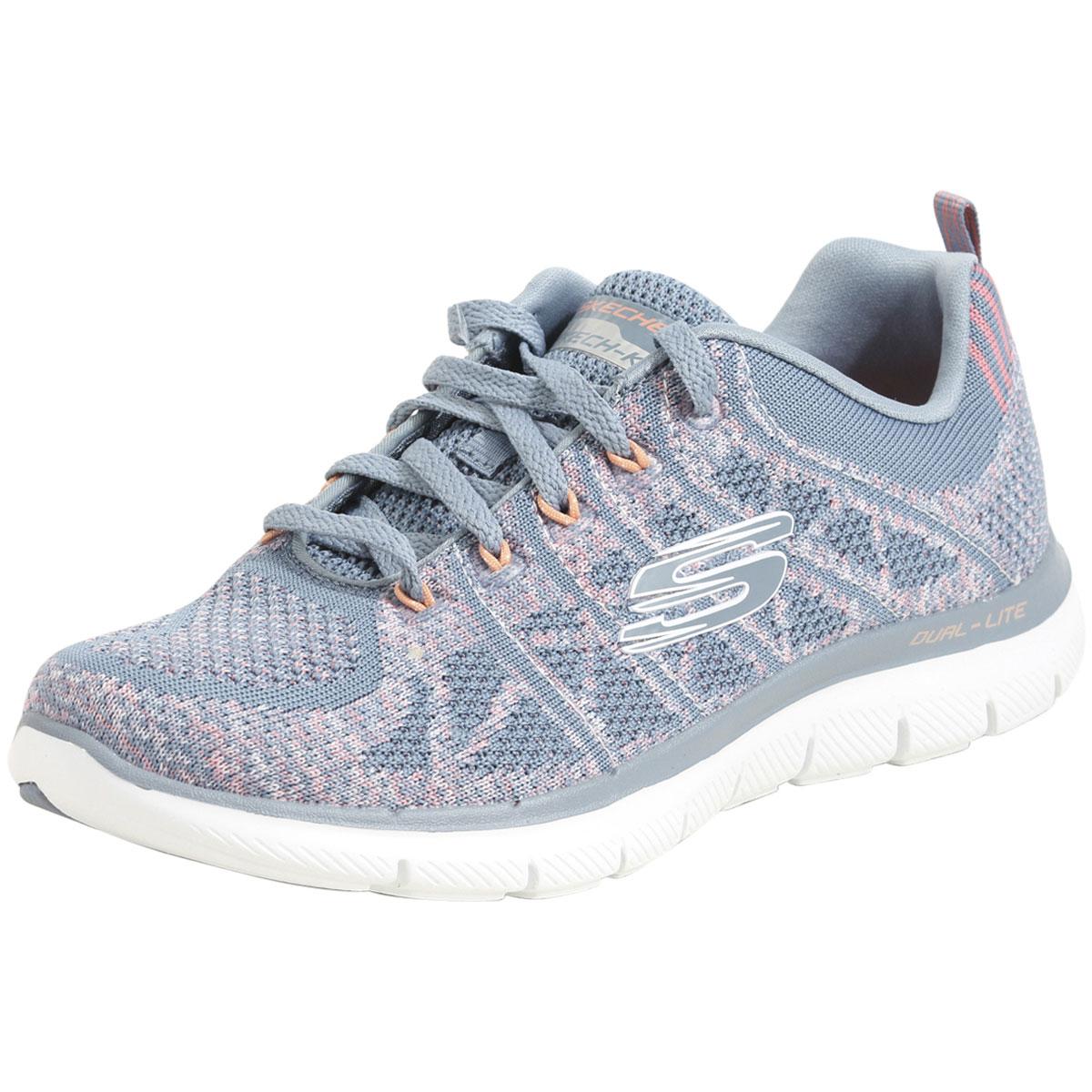 skechers flex appeal memory foam trainers