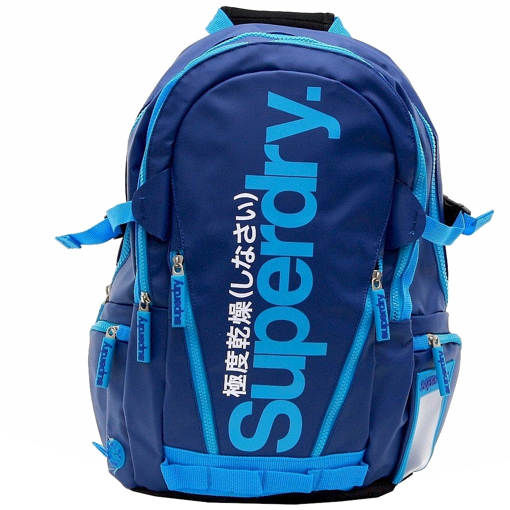 Superdry Blue Tarp Mazarine Blue Backpack Bag 18 Inch | JoyLot.com