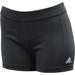 Adidas Techfit Boyshort Black/White/Matte Silver Stretch Climalite Shorts