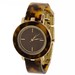 Anne Klein Women's AK/1972BMTO Tortoise/Gold Crystal Accent Analog Watch