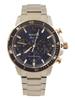 Bulova Men's Marine-Star 98B301 Silver/Rose Gold Chronograph Analog Watch