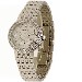 Bulova Women's Diamonds Maiden Lane 96R204 Silver Chronograph Analog Watch