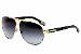 Dolce & Gabbana D&G DG2099 2099 1081/8G Gold/Black Retro Pilot Sunglasses 61m