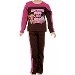 Dora The Explorer Toddler Girl's 2-Piece Pink/Brown Fleece Shirt & Pant Set