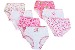 Hello Kitty Toddler Girl's 7-Pc Pink Assorted Cotton Brief Underwear