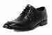 Hugo Boss Men's Fashion Lace Up Mettor Black Leather Dress Shoes