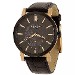 Kenneth Cole Men's KC8045 Black Leather Mechanical Chronograph Analog Watch