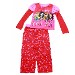 Lil' Bratz Girl's Long Sleeve 2-Piece Red/Pink Pajama Sleepwear Set