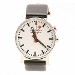 Mondaine Evo Big Alarm A468.30352.11SBB Black Leather Analog Watch