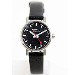 Mondaine Women's Evo Petite A658.30301.14SBB Black Leather Analog Watch