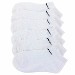 Nike Kid's 6-Pack White Ankle Low Cut Socks