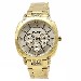 Pulsar Women's Night Out PP6136 Swarovski Crystal Gold Analog Watch