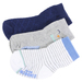 Robeez Mini Infant Boy's 3-Pairs Little Penguin Blue Skid-Proof Socks