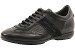 Roberto Cavalli Men's Side Suede Logo Fashion Shoes Black Sneakers