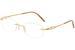 Silhouette Eyeglasses Caresse Pearl 4527 23KT Rose Gold Plated Optical Frame