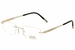 Silhouette Eyeglasses Finesse 4440 6060 Silver/23K Gold Plated Optical Frame