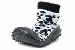 Skidders Girl's Skidproof Sneakers Black Leopard Shoes XY4133