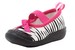 Skidders Infant Toddler Girl's Pink Zebra Print Canvas Mary Janes Shoes