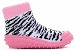 Skidders Infant Toddler Girl's Skidproof Zebra Stripe Pink Sneakers Shoes