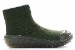 Skidders Skidproof Boys Dark Green Crystal Sneaker