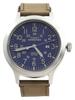 Timex Men's TW4B06400 Expedition Scout 43 Blue/Silver/Brown Analog Watch