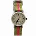Timex Women's T2N917 Weekender Olive/Pink Nylon Analog Watch