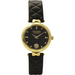 Versus By Versace Covent Garden SCD050016 Gold/Black Leather Analog Watch