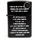 Zippo 24710 Creed Matte Black Lighter