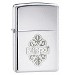 Zippo 24803 Fleur De Lis Filigree Silver Chrome Lighter