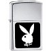 Zippo 250PB-107 Black & White Playboy Silver Lighter