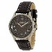 Zippo Men's Casual 45022-RG Black Leather Analog Watch
