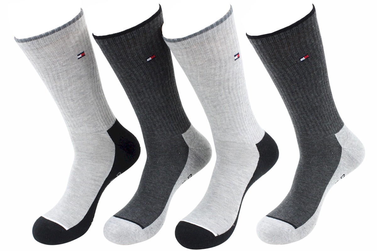 Men/'s Tommy Hilfiger 6 Pair Pack Cotton Blend Cushioned Sole No Show Socks 7-12