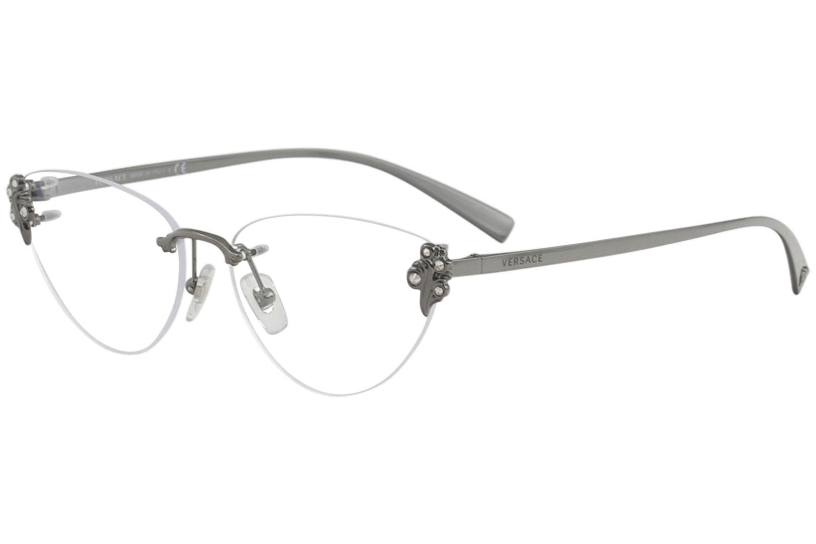 versace rimless eyeglasses