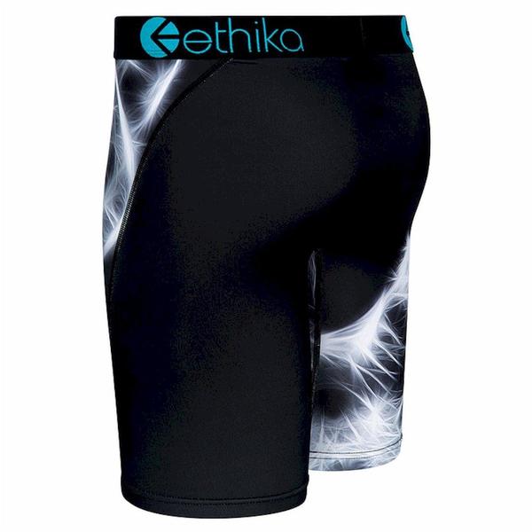  Ethika Men's The Staple Fit Cry Wolf Long Boxer Briefs Underwear 