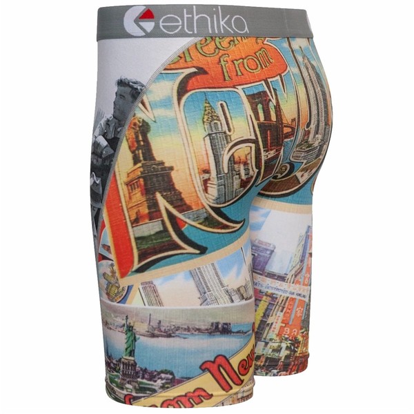  Ethika Men's The Staple Fit Vintage Apple Grey Boxer Brief Underwear 