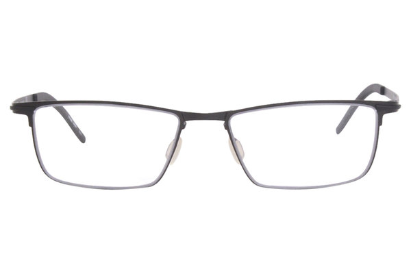  Flexon B2002 001 Reading Glasses Men's Black Full Rim Rectangular 53-17-145 