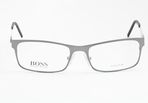 Hugo Boss Men's Eyeglasses 0313 PJL Titanium Ruthenium Blue Optical ...